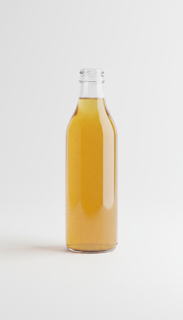 Citrus Gold Kombucha Glass Bottle