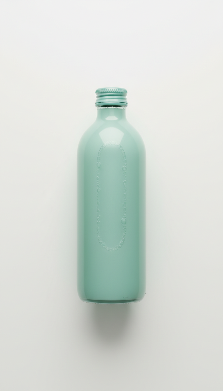 Jade Teal Kombucha Glass Bottle