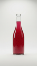 Pomegranate Red Kombucha Glass Bottle